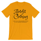Alotofit Clothing 2 Black Logo unisex short sleeve t-shirt