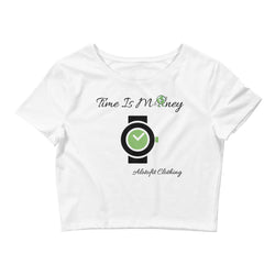 Alotofit Time Is Money Women’s Crop Tee