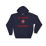Alotofit B.C Rain Repping Hooded Sweatshirt w/ outside logo