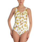 Alotofit Star White One-Piece Swimsuit