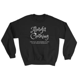 Alotofit Clothing White Logo Sweatshirt