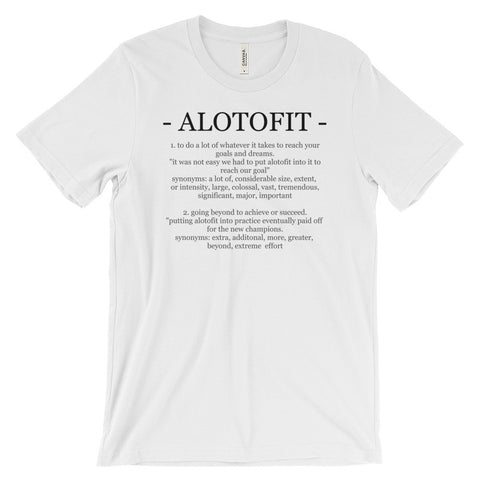 Alotofit Definition Black Logo Unisex Short Sleeve T-shirt