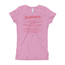 Alotofit Definition Red Logo Girl's T-Shirt