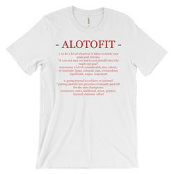 Alotofit Definition Red Logo Unisex Short Sleeve T-shirt