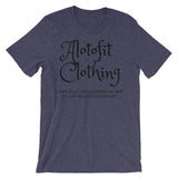 Alotofit Clothing 2 Black Logo unisex short sleeve t-shirt