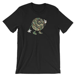 Alotofit Globeman Camo White Hands Unisex short sleeve t-shirt