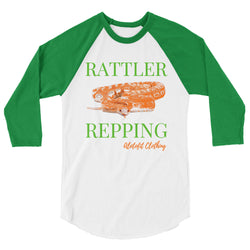 Alotofit Rattler Repping 3/4 sleeve raglan shirt w/ outside logo