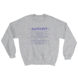 Alotofit Definition Blue Logo Sweatshirt