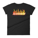 Alotofit Fire Original Logo Women's Short Sleeve T-shirt