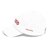 Alotofit Period Red Cotton Dad Cap in 3D Puff w/ side branding