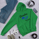 Alotofit Grindin 24/7 Blk/Blue Text Hooded Sweatshirt