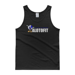 Alotofit We Working White/Blue Logo Mens Tank Top