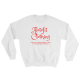 Alotofit Clothing Red Logo Sweatshirt