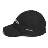 Alotofit #WHYPLAY White Cotton Dad Cap w/ side branding