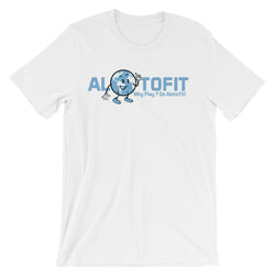 Alotofit Clothing North Carolina Blue Logo Unisex short sleeve t-shirt