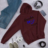 Alotofit Grindin 24/7 Blk/Blue Text Hooded Sweatshirt