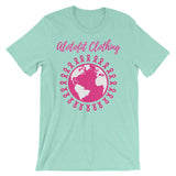 Alotofit Clothing Breast Cancer Unisex short sleeve t-shirt w/ outside logo