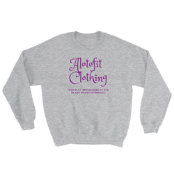 Alotofit Clothing 2 Purple Logo Sweatshirt