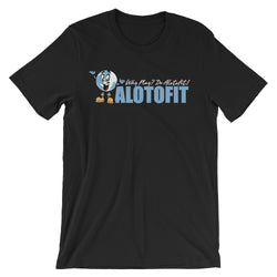 Alotofit Clothing North Carolina Blue Logo Unisex short sleeve t-shirt