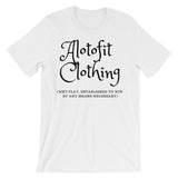 Alotofit Clothing 2 Black Logo unisex short sleeve t-shirt