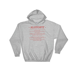 Alotofit Definition Red Logo Hooded Sweatshirt Size S-5XL