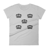 Alotofit Queen Luxury Black Logo Women's short sleeve t-shirt