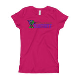 Alotofit We Working Purple/Green Logo Girl's T-Shirt