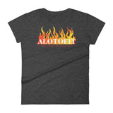 Alotofit Fire Original Logo Women's Short Sleeve T-shirt