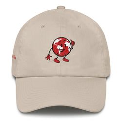 Alotofit Original Logo Only Red/Wht/Blk Cotton Dad Cap w/ side branding