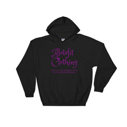 Alotofit Clothing 2 Purple Logo Hooded Sweatshirt