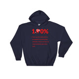 Alotofit 100% Red Hooded Sweatshirt w/ outside logo