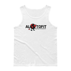 Alotofit Globeman Black & Red Logo Tank Top