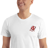 Alotofit Globeman Red/Wht/Blk Embroidered T-Shirt