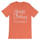 Alotofit Clothing 2 Black Logo unisex short sleeve t-shirt
