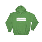 Alotofit Premium Clothing White Hooded Sweatshirt