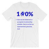 Alotofit 100% Authentic Blue White Unisex short sleeve t-shirt
