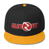 Alotofit Go Global Red & White Logo Wool Blend Snapback (3D PUFF)