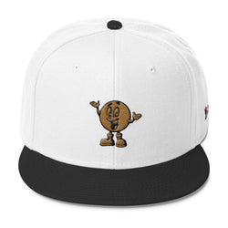 Alotofit We Working Character Front & Side Gold/Black Logo Wool Blend Snapback (3D PUFF)