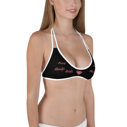 Alotofit Blush Pink Logo & Branding Reversible Bikini Top