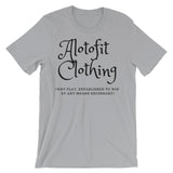 Alotofit Clothing 2 Black Logo unisex short sleeve t-shirt