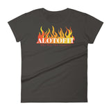 Alotofit Fire Original Logo Women's Short Sleeve T-shirt