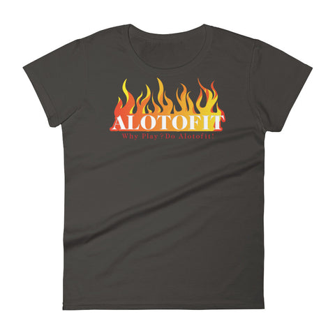 Alotofit Fire Original Logo Women's Short Sleeve T-shirt