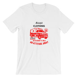 Alotofit Attitude Red/Blk Short-Sleeve Unisex T-Shirt
