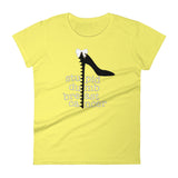 Alotofit Breast Cancer White Black Women's short sleeve t-shirt w/ outside logo