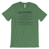 Alotofit Definition Black Logo Unisex Short Sleeve T-shirt