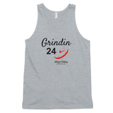 Alotofit Grindin 24/7 Blk/Red Classic tank top (unisex)
