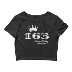 Alotofit 163 Royal White Women’s Crop Tee