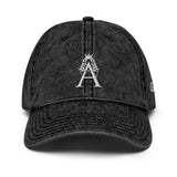 Alotofit Royal A White Embroidered Vintage Cotton Twill Cap