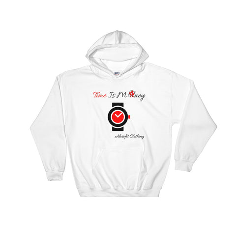 Alotofit Time Is Money Blk/Red/Red/White Hooded Sweatshirt