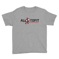 Alotofit Globeman Black/Red/White Logo Youth Short Sleeve T-Shirt (XS-XL)